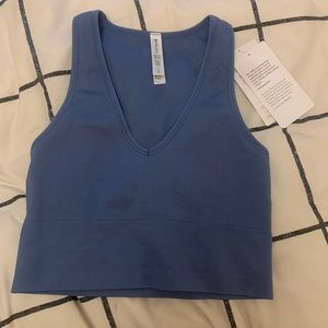 Athleta aurora crop rib tank!💙